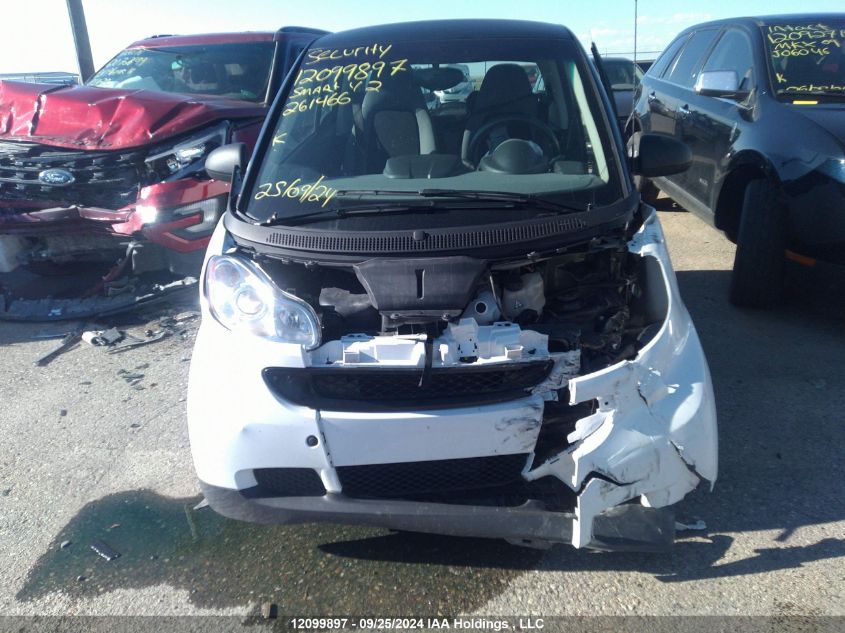 2009 Smart Fortwo Pure/Passion VIN: WMEEJ31X79K261466 Lot: 12099897