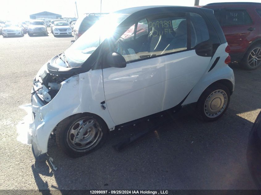 2009 Smart Fortwo Pure/Passion VIN: WMEEJ31X79K261466 Lot: 12099897