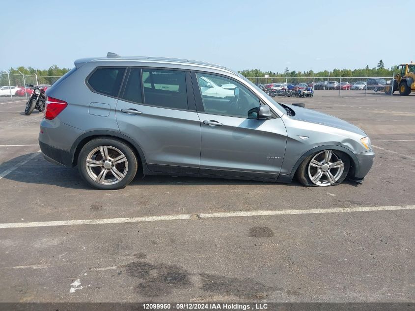 2013 BMW X3 VIN: 5UXWX9C59D0D02850 Lot: 12099950