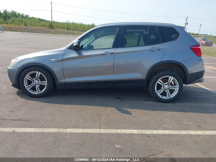 2013 BMW X3 VIN: 5UXWX9C59D0D02850 Lot: 12099950