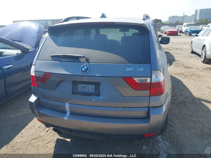 2010 BMW X3 3.0I VIN: WBXPC7C41AWE53416 Lot: 12099952