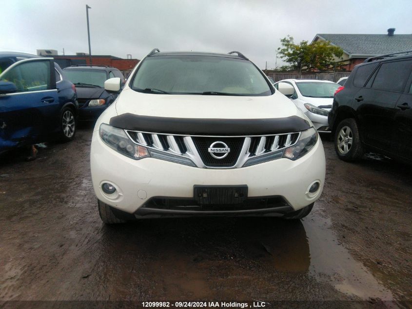 JN8AZ1MW2AW113496 2010 Nissan Murano Sl