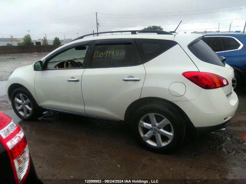 JN8AZ1MW2AW113496 2010 Nissan Murano Sl