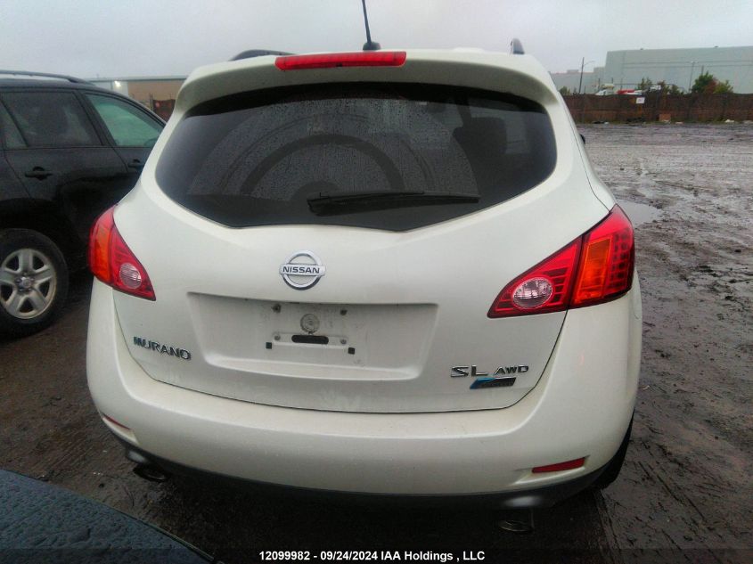 JN8AZ1MW2AW113496 2010 Nissan Murano Sl