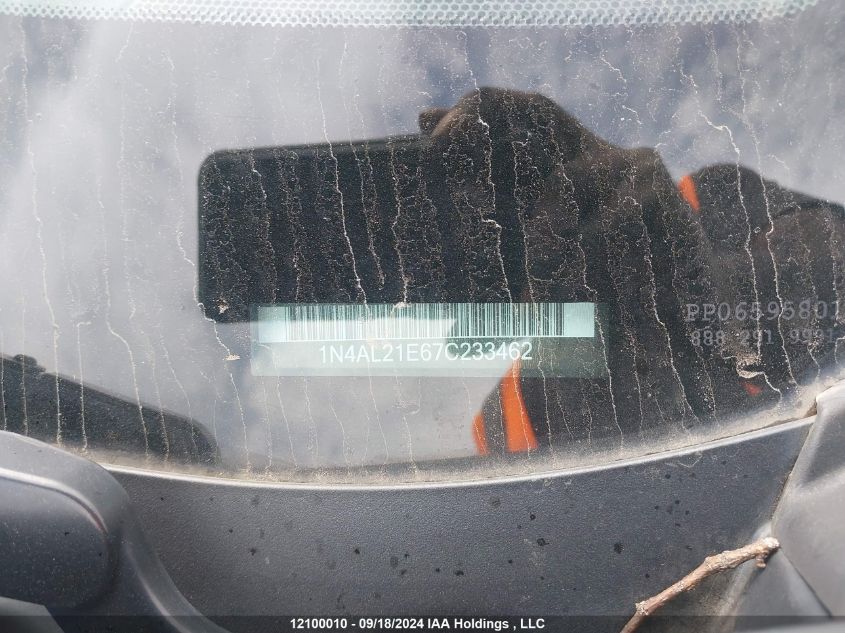 2007 Nissan Altima 2.5/2.5S VIN: 1N4AL21E67C233462 Lot: 12100010