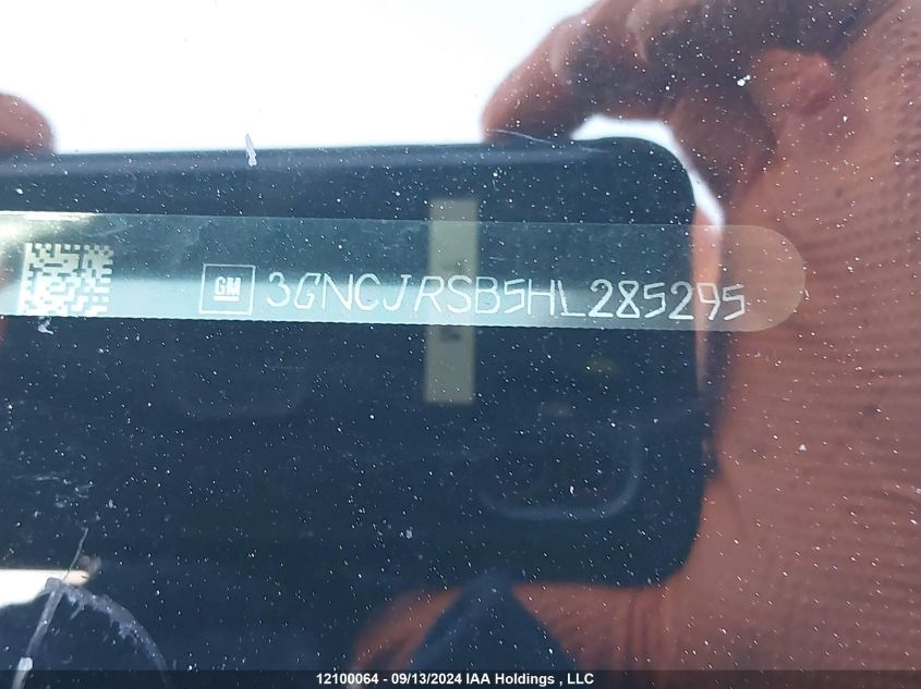 2017 Chevrolet Trax VIN: 3GNCJRSB5HL285295 Lot: 12100064