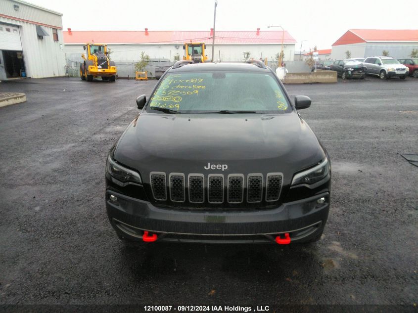 2020 Jeep Cherokee Trailhawk VIN: 1C4PJMBX1LD572009 Lot: 12100087