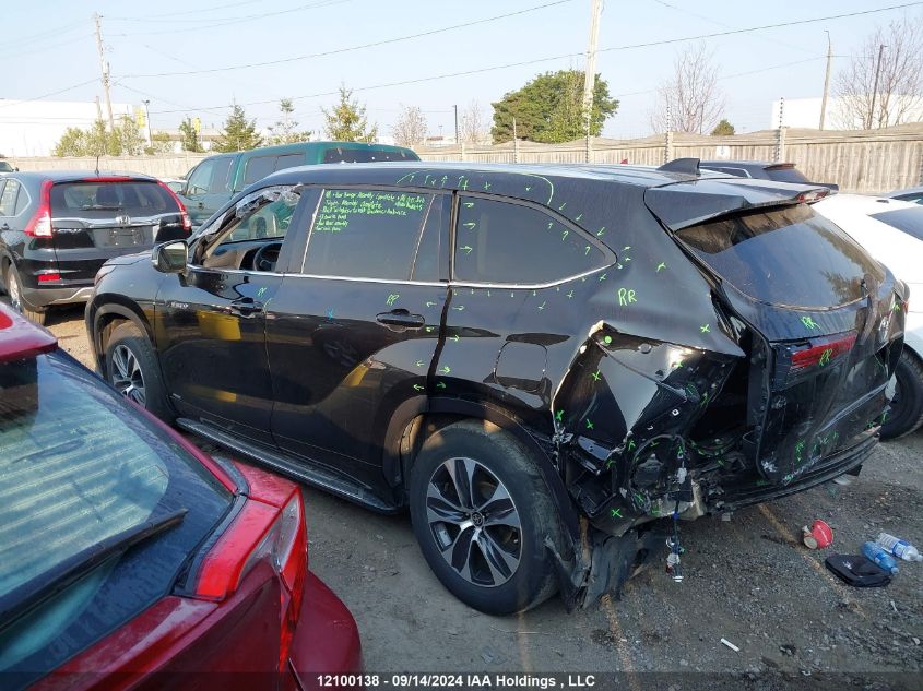 2021 Toyota Highlander Hybrid Hybrid VIN: 5TDGBRCHXMS045223 Lot: 12100138