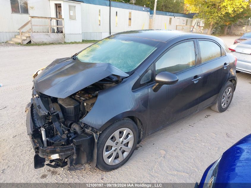 2013 Kia Rio VIN: KNADM5A38D6873703 Lot: 12100197