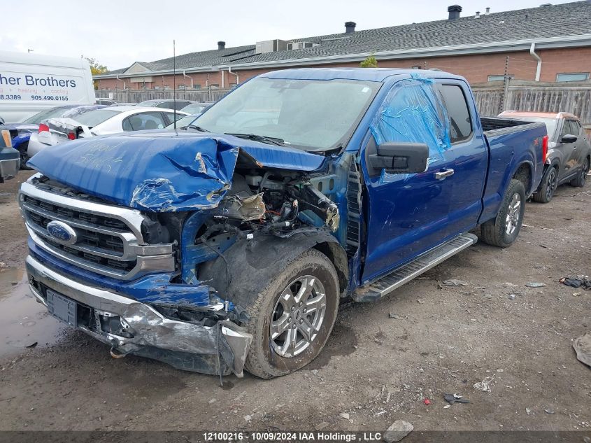 2022 Ford F-150 VIN: 1FTFX1E88NKD86110 Lot: 12100216