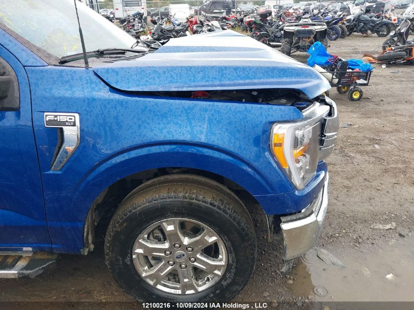 2022 Ford F-150 VIN: 1FTFX1E88NKD86110 Lot: 12100216