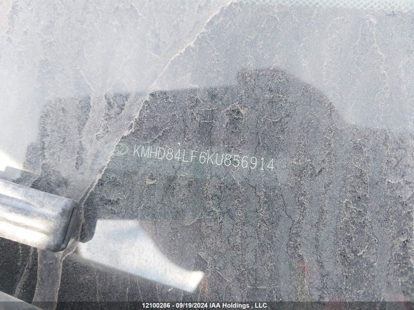 2019 Hyundai Elantra Sel/Value/Limited VIN: KMHD84LF6KU856914 Lot: 12100286