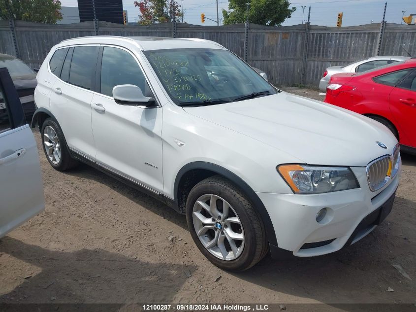 2014 BMW X3 VIN: 5UXWX9C50E0D41425 Lot: 12100287