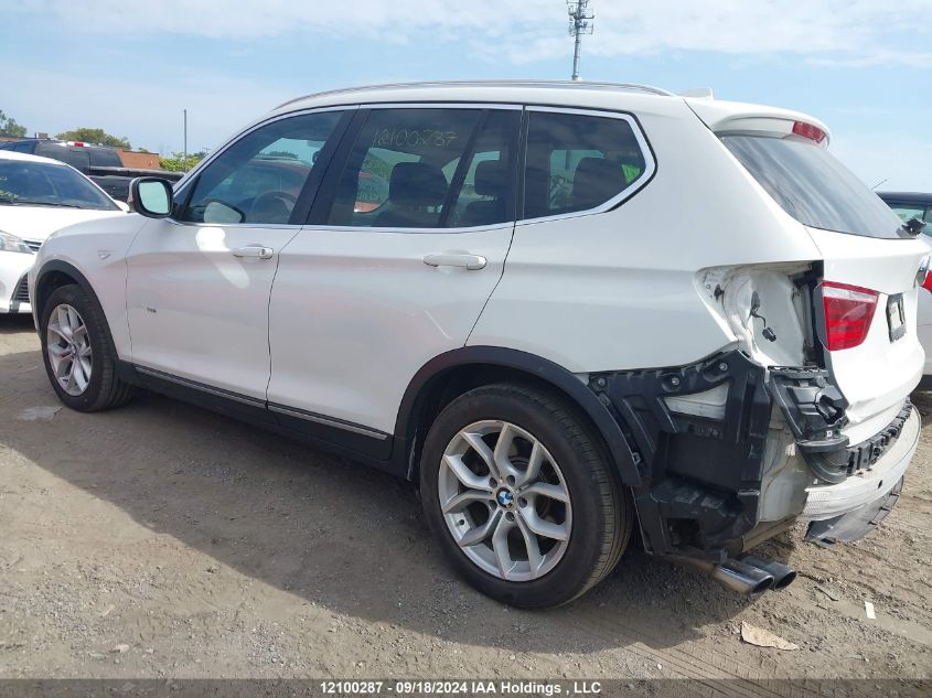 2014 BMW X3 VIN: 5UXWX9C50E0D41425 Lot: 12100287