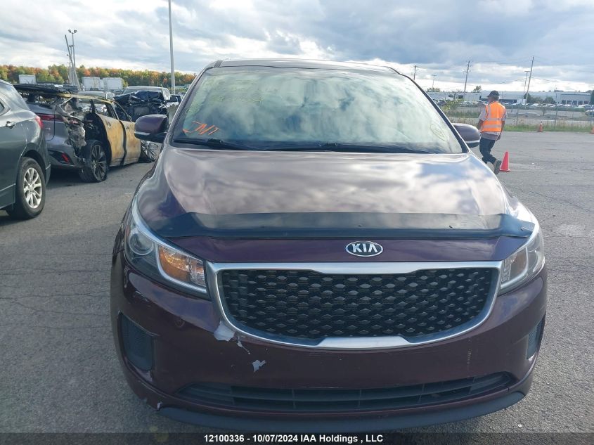 2016 Kia Sedona Lx VIN: KNDMB5C12G6231082 Lot: 12100336