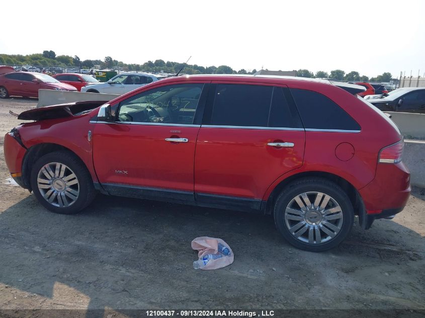 2010 Lincoln Mkx VIN: 2LMDJ6JC6ABJ25837 Lot: 12100437