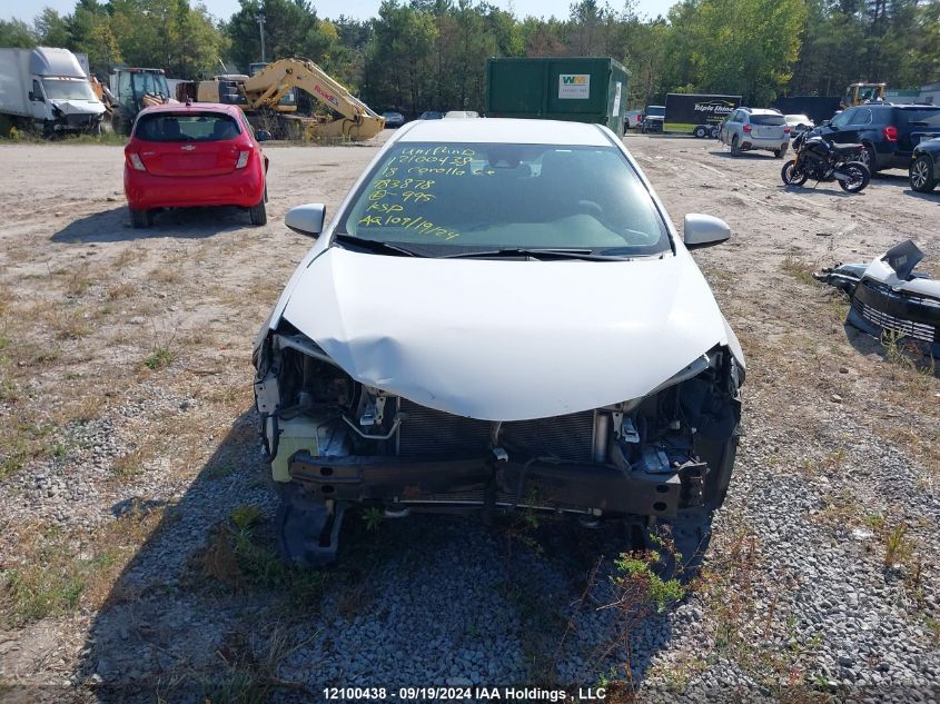 2018 Toyota Corolla Le VIN: 2T1BURHE5JC983878 Lot: 12100438