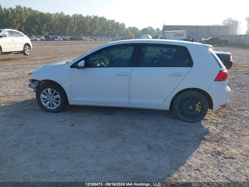 2017 Volkswagen Golf VIN: 3VW217AU4HM046369 Lot: 12100473