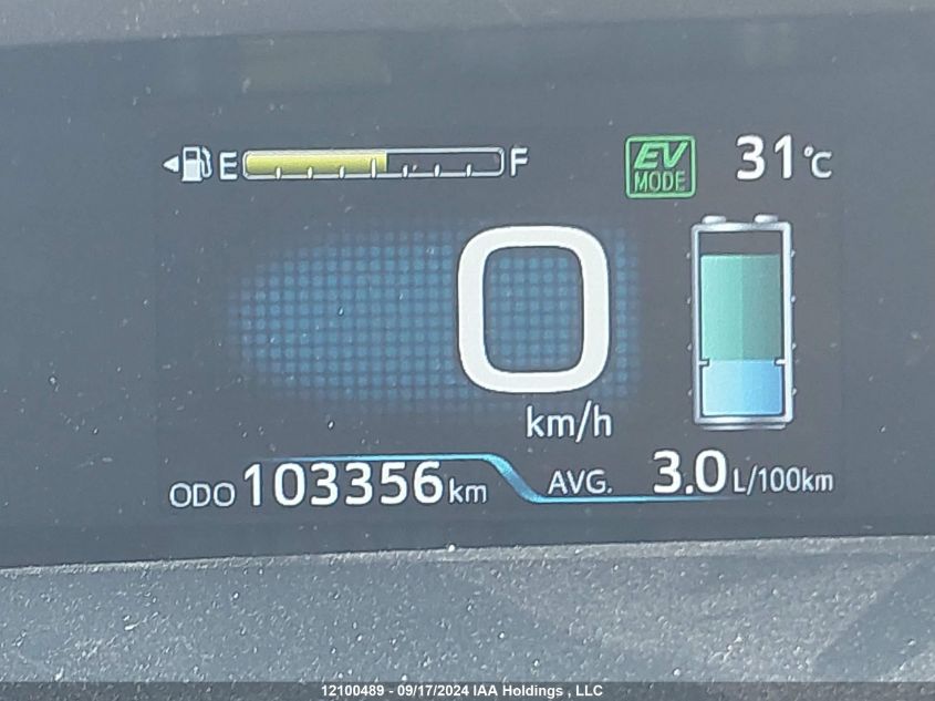 2020 Toyota Prius Prime Le/Xle/Limited VIN: JTDKARFP9L3127914 Lot: 12100489