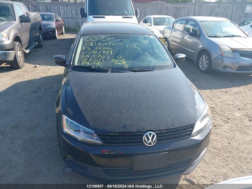 3VW2K7AJ7DM318989 2013 Volkswagen Jetta Sedan