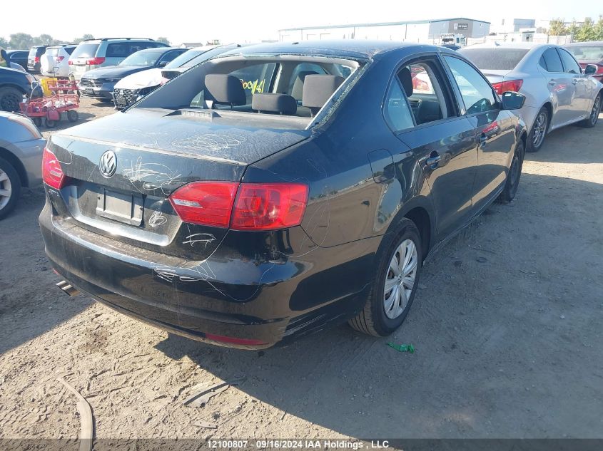 2013 Volkswagen Jetta Sedan VIN: 3VW2K7AJ7DM318989 Lot: 12100807