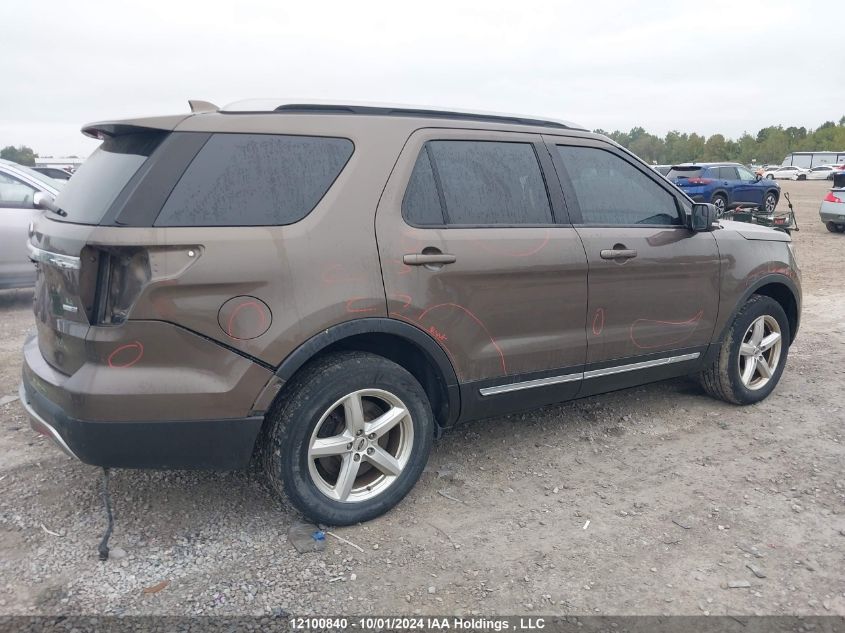 2016 Ford Explorer Xlt VIN: 1FM5K8D82GGA30581 Lot: 12100840