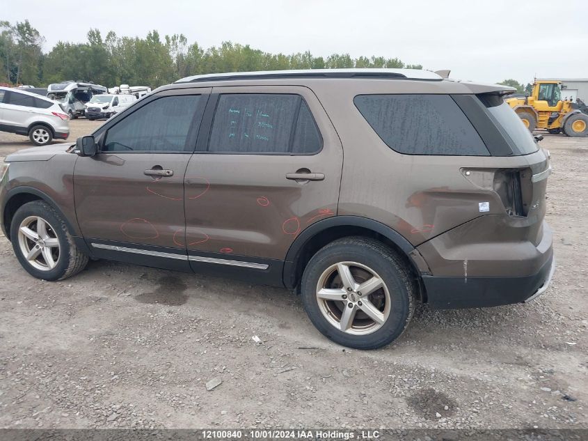 2016 Ford Explorer Xlt VIN: 1FM5K8D82GGA30581 Lot: 12100840