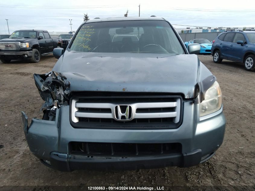 2006 Honda Pilot Ex VIN: 2HKYF18566H004170 Lot: 12100863