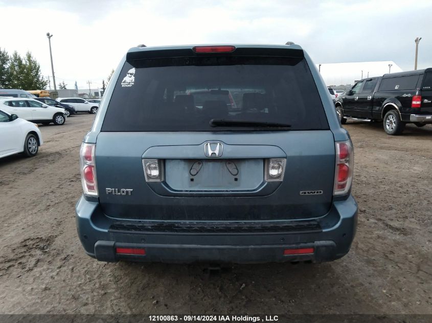 2006 Honda Pilot Ex VIN: 2HKYF18566H004170 Lot: 12100863