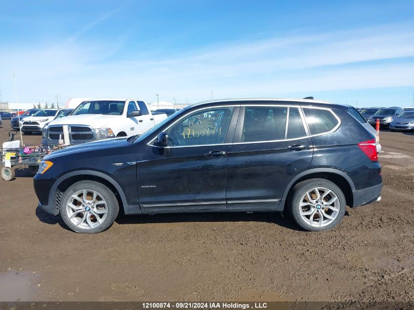 2013 BMW X3 VIN: 5UXWX9C5XD0A09894 Lot: 12100874