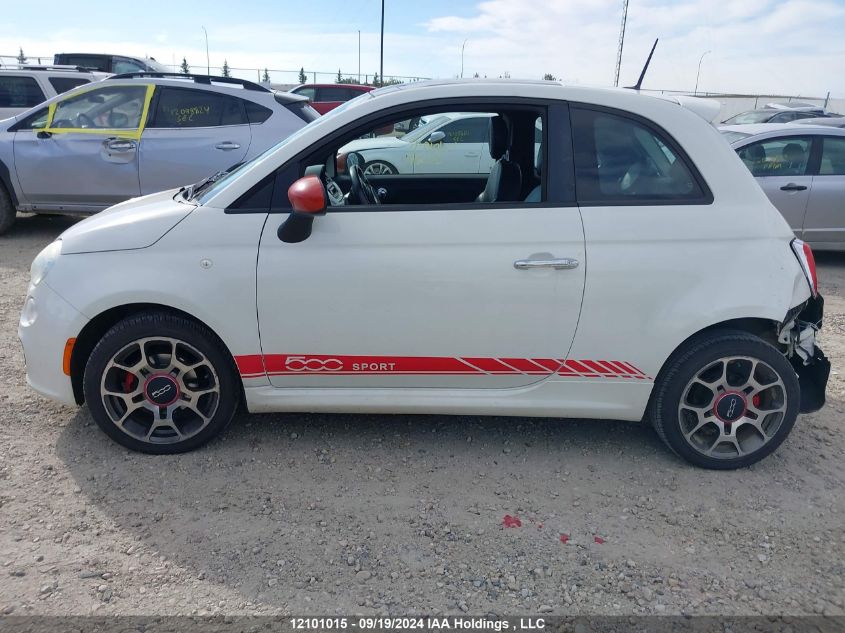 3C3CFFBR7CT103650 2012 Fiat 500 Sport