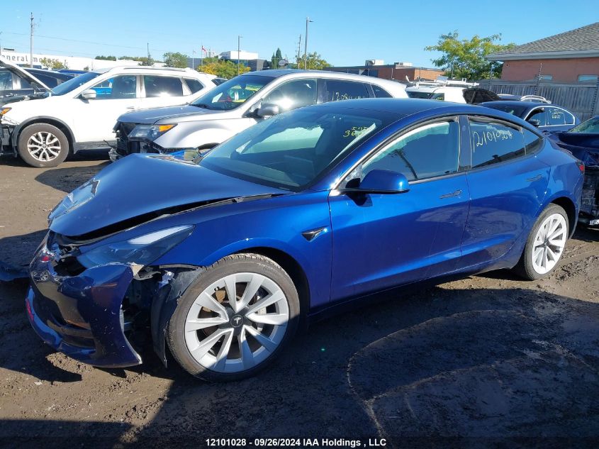 5YJ3E1EA0NF175511 2022 Tesla Model 3