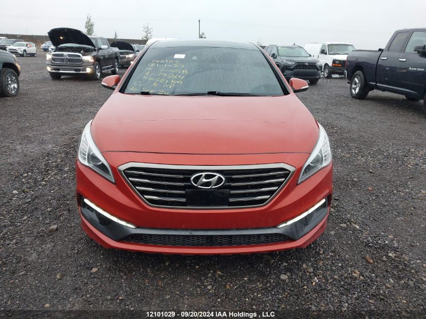 2015 Hyundai Sonata 2.0T Ultimate VIN: 5NPE34AB0FH079864 Lot: 12101029