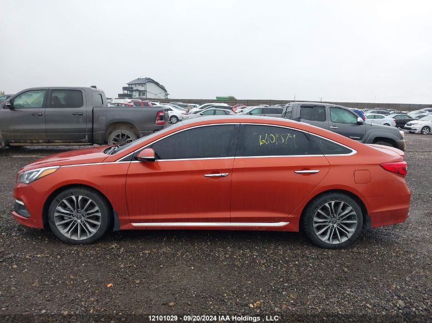 2015 Hyundai Sonata 2.0T Ultimate VIN: 5NPE34AB0FH079864 Lot: 12101029