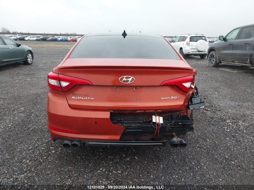 2015 Hyundai Sonata 2.0T Ultimate VIN: 5NPE34AB0FH079864 Lot: 12101029