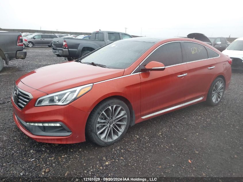 5NPE34AB0FH079864 2015 HYUNDAI SONATA - Image 2