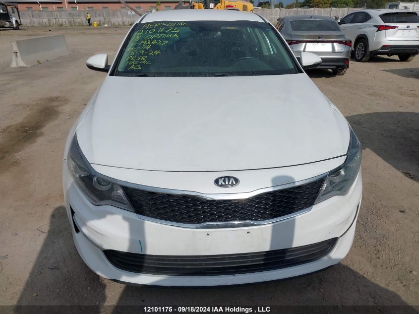 2018 Kia Optima VIN: 5XXGU4L33JG193437 Lot: 12101175