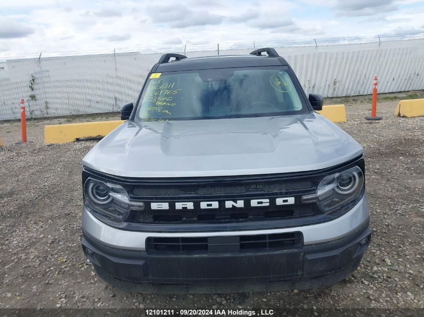 2023 Ford Bronco Sport Outer Banks VIN: 3FMCR9C6XPRD61765 Lot: 12101211