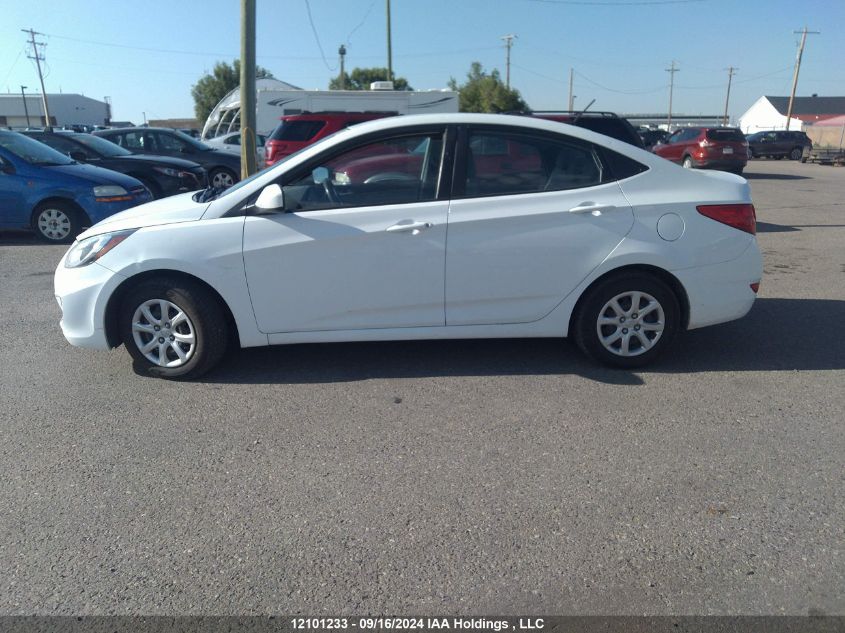 2014 Hyundai Accent L VIN: KMHCT4AE7EU762789 Lot: 12101233