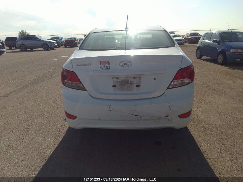 2014 Hyundai Accent L VIN: KMHCT4AE7EU762789 Lot: 12101233