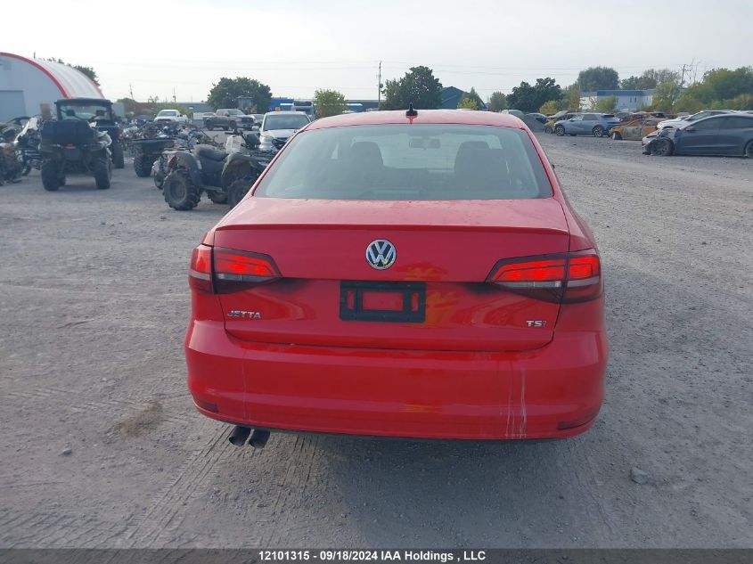 2017 Volkswagen Jetta Sedan VIN: 3VWDB7AJ3HM286895 Lot: 12101315