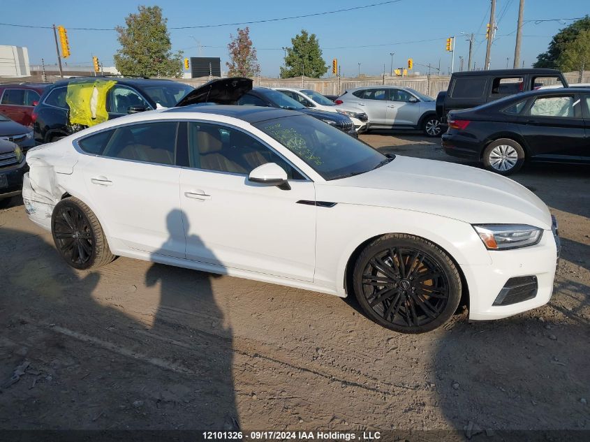 2019 Audi A5 Sportback VIN: WAUANCF51KA044982 Lot: 12101326