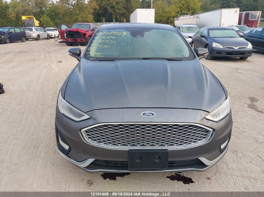 2020 Ford Fusion Titanium VIN: 3FA6P0RU4LR100530 Lot: 12101409