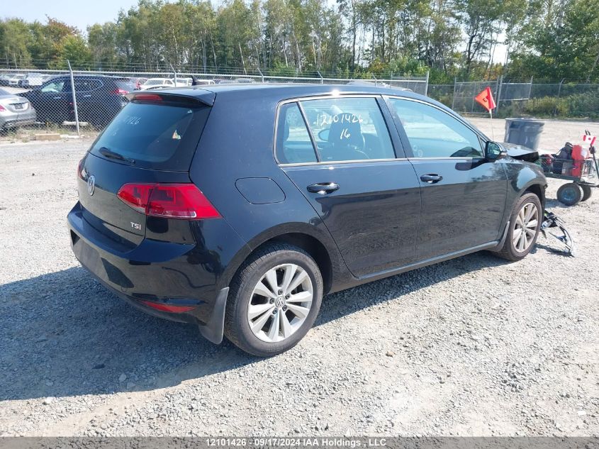 2016 Volkswagen Golf VIN: 3VW217AU2GM069583 Lot: 12101426