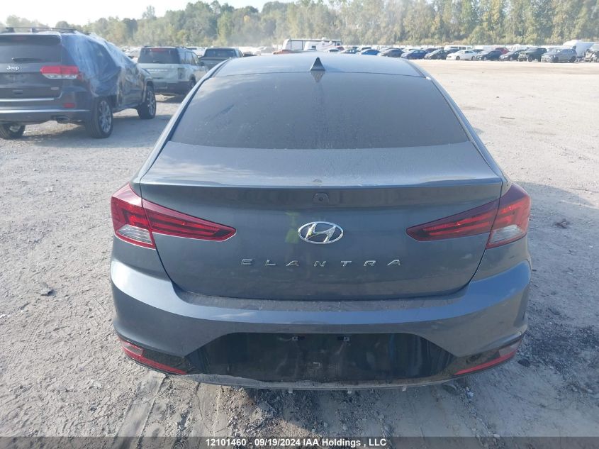 2019 Hyundai Elantra Luxury VIN: KMHD84LF8KU807410 Lot: 12101460