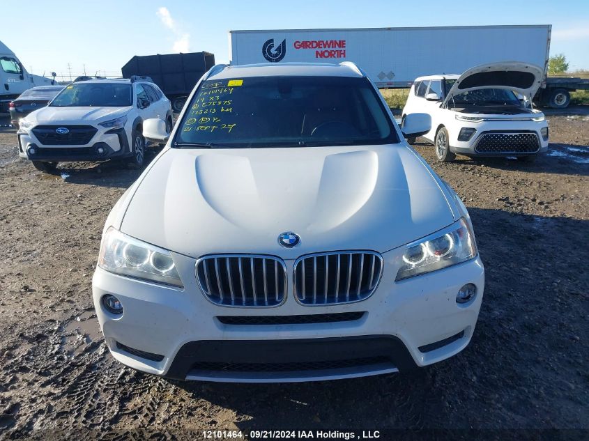 2014 BMW X3 VIN: 5UXWX7C56E0E75375 Lot: 12101464