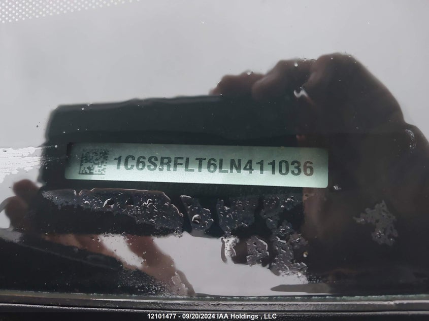 2020 Ram 1500 Rebel VIN: 1C6SRFLT6LN411036 Lot: 12101477