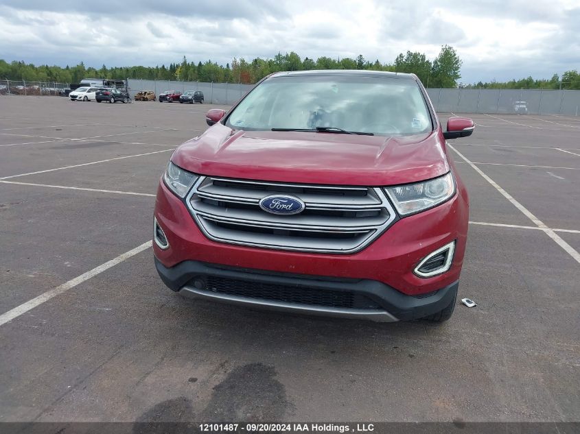 2016 Ford Edge Titanium VIN: 2FMPK4K96GBC54599 Lot: 12101487