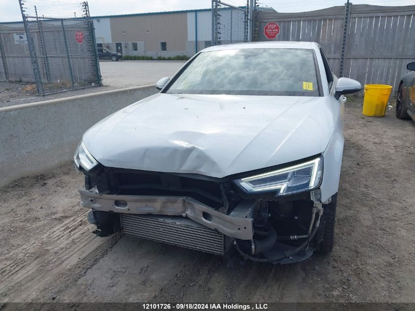 2019 Audi A4 VIN: WAUBNAF48KN008733 Lot: 12101726