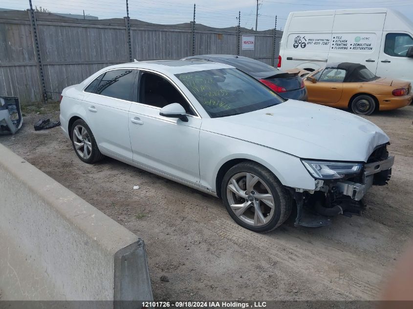 2019 Audi A4 VIN: WAUBNAF48KN008733 Lot: 12101726